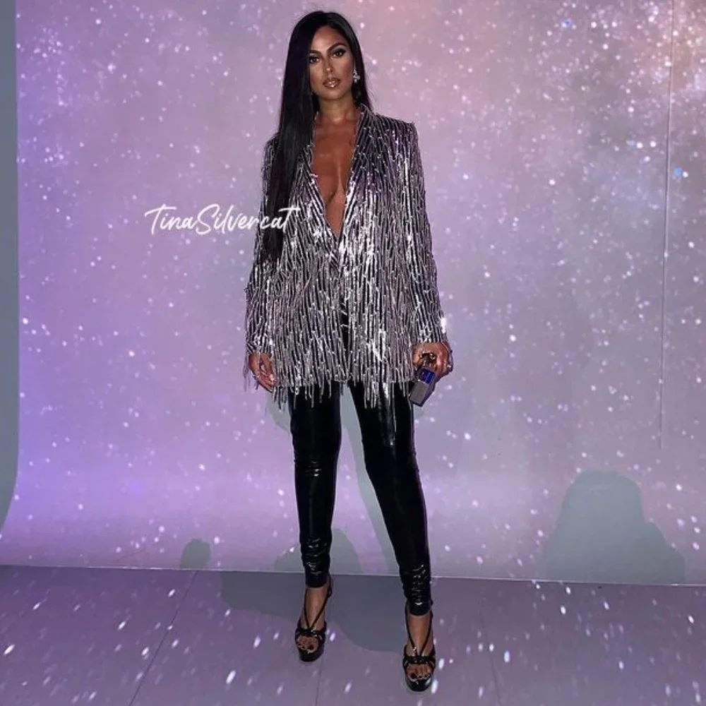 Zara fringed sequin